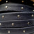 black 10 mm flat leather with round studs
