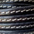 Oval Black Stitched Regalitz Leather