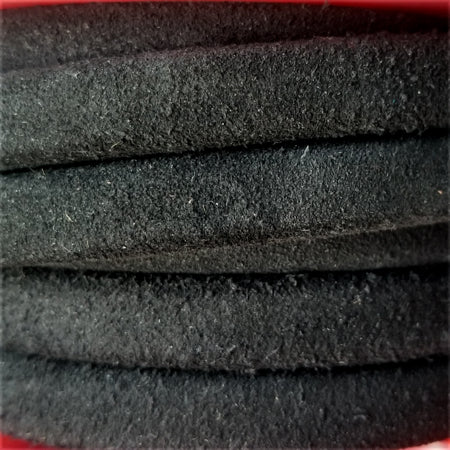Oval-Black-Suede-Regalitz-Leather