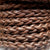 6 mm coffee brown hand braided leather