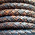 8 mm vintage brown hand braided leather