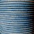 blue grey pastel 3 mm plain round leather