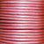 Metallic pink 2 mm plain round leather