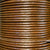 Metallic copper 2 mm plain round leather
