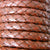 vintage bordeaux 6 mm round braided leather