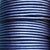 Metallic blue 2 mm plain round leather