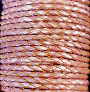 metallic pink 3 mm braided leather cord
