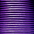 Purple 1 mm plain round leather