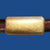 Antique brass plated chunky tube slider For Regalitz
