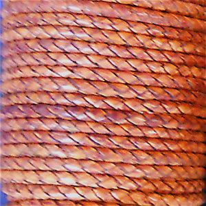 vintage maroon 3 mm braided leather cord