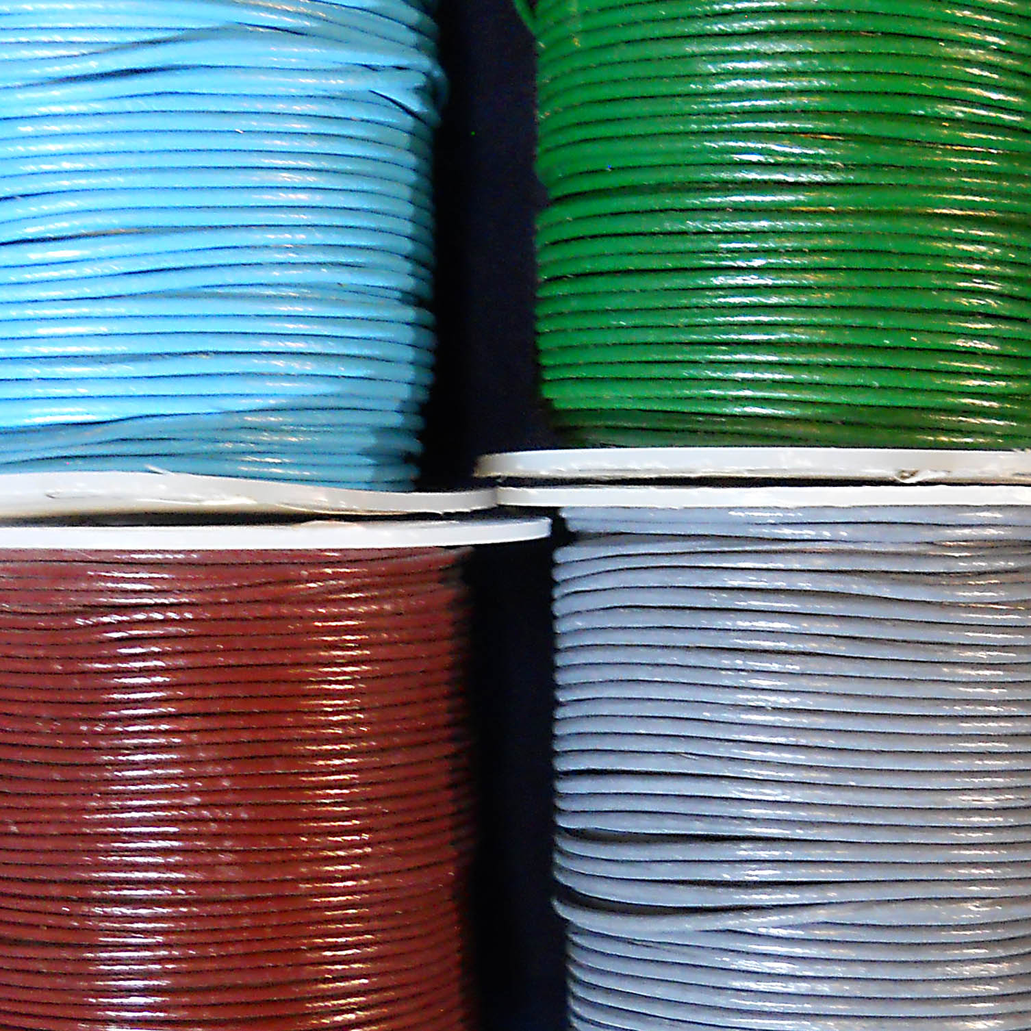 1 mm Plain Round Leather Cord