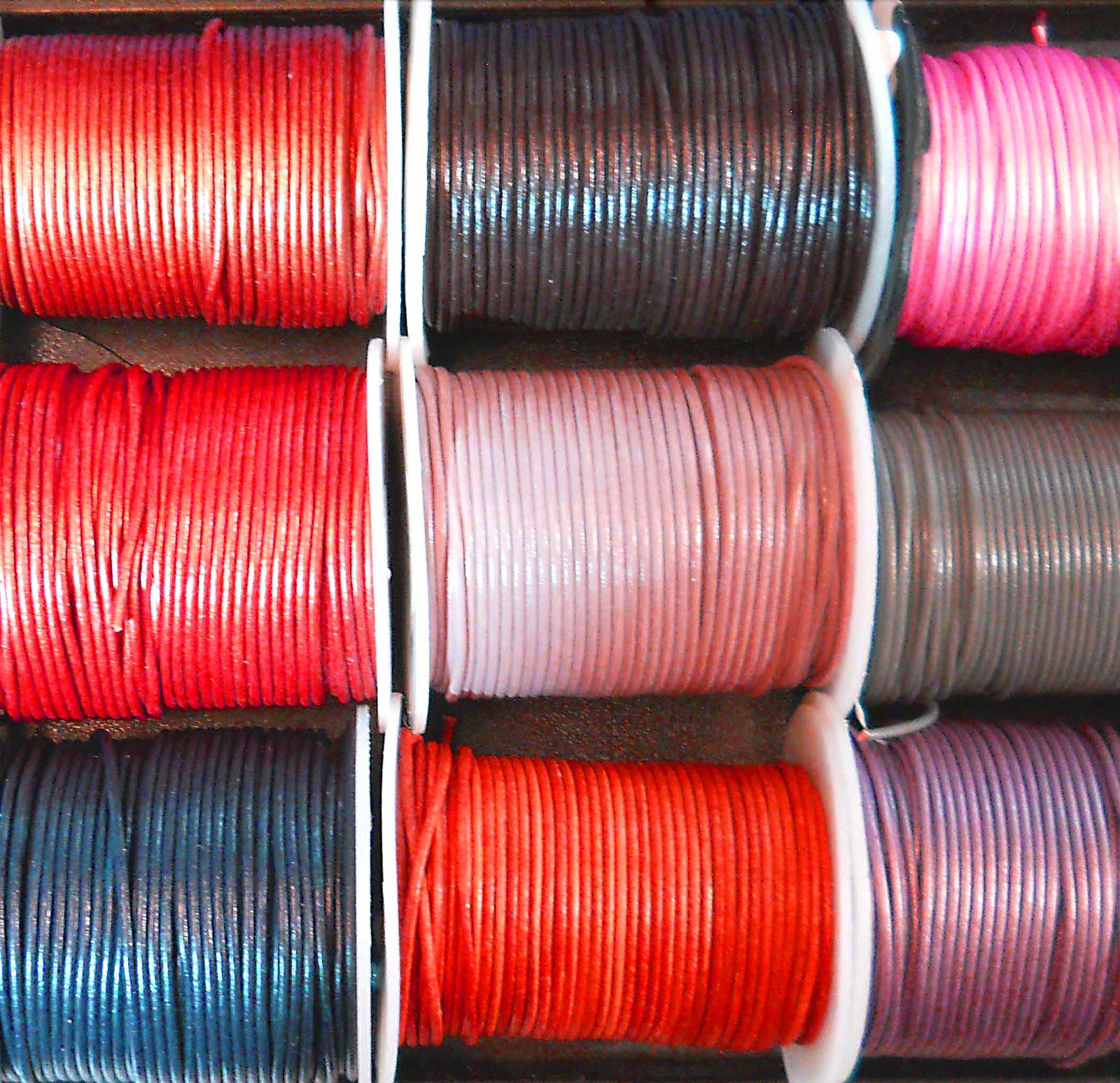 2 mm Plain Round Leather Cord