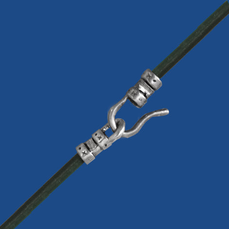 1 mm sterling silver crimp end set