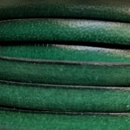5 mm bright green solid color single sided leather