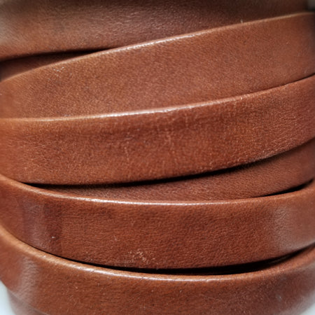 10 mm flat extra soft leather