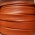 burnt orange 10 mm flat folded leather
