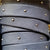 gray 10 mm flat leather with round studs