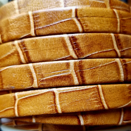 10 mm flat Nile leather