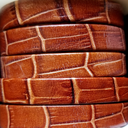 10 mm flat Nile leather