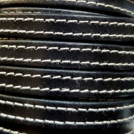 10 mm stitched flat leather