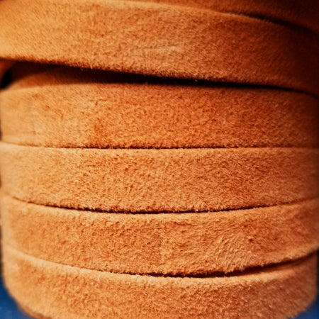 10 mm flat Nubuck leather