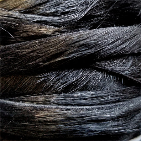 10 mm flat leather with hair