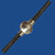 Silver plated ball and short tube stainless steel magnetic clasp for 2 mm round cord