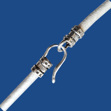 3 mm sterling silver crimp end set