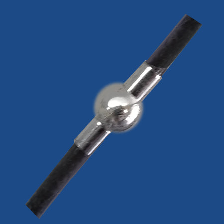 Ball and tube stainless steel magnetic clasp for 3 mm round cord