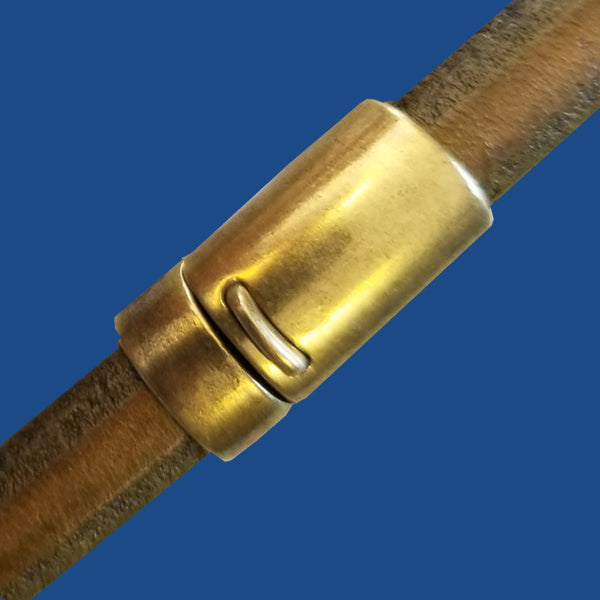 Antique brass plated magnetic clasp for oval Regalitz leather