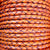 terra cotta 4 mm round braided leather