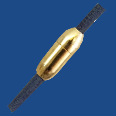 Gold plated cigar shaped stainless steel magnetic clasp for 3 mm round cord