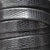 metallic gray 10 mm flat greco leather