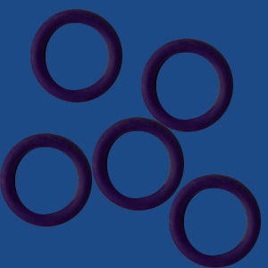 10 mm Rubber O-Rings for leather (10 pcs per bag)