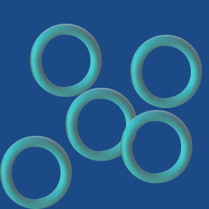 10 mm Rubber O-Rings for leather (10 pcs per bag)