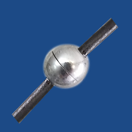 Silver plated stainless steel magnetic ball clasp for 3 mm round cord