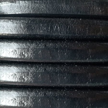 Oval Black Regalitz Leather