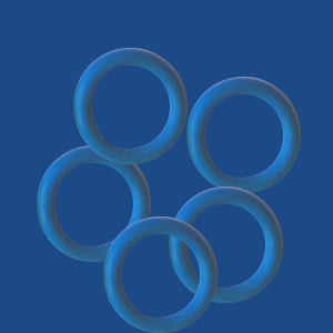 10 mm Rubber O-Rings for leather (10 pcs per bag)