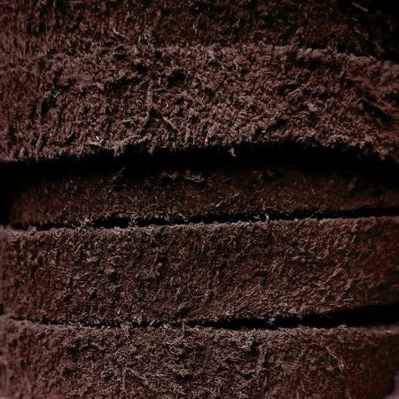 10 mm flat brown suede leather