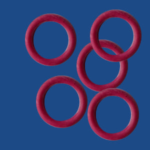 10 mm Rubber O-Rings for leather (10 pcs per bag)