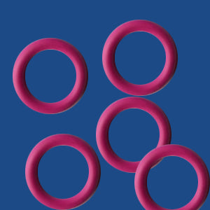 10 mm Rubber O-Rings for leather (10 pcs per bag)