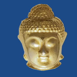 Budha-head magnetic clasp for 5 mm flat leather