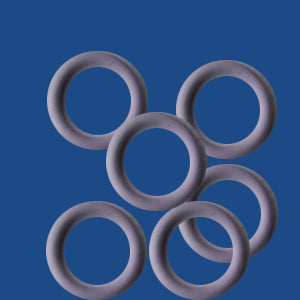 10 mm Rubber O-Rings for leather (10 pcs per bag)