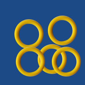 10 mm Rubber O-Rings for leather (10 pcs per bag)