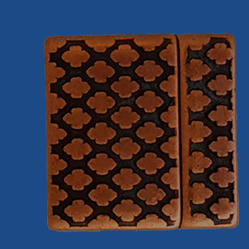 Antique copper plated diamond pattern magnetic clasp 20 mm