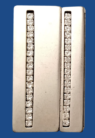 Magnetic Clasp With Cubic Ziconium Stones 40 mm