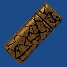 Brass plated abstract-lines magnetic clasp for 5 mm flat leather