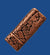 Copper plated abstract-lines magnetic clasp for 5 mm flat leather