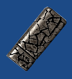 Silver plated abstract-lines magnetic clasp for 5 mm flat leather