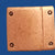 Antiqued copper plated riveted 20 mm Magnetic Clasp